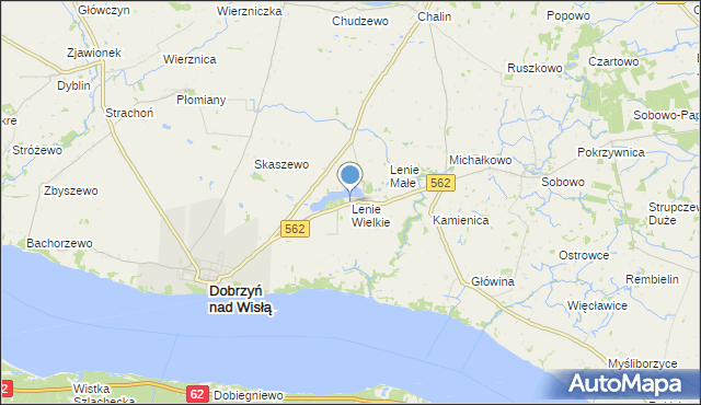 mapa Lenie Wielkie, Lenie Wielkie na mapie Targeo